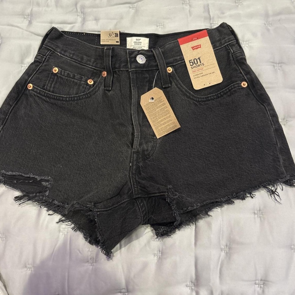 Levi 501 Jean Shorts - Black